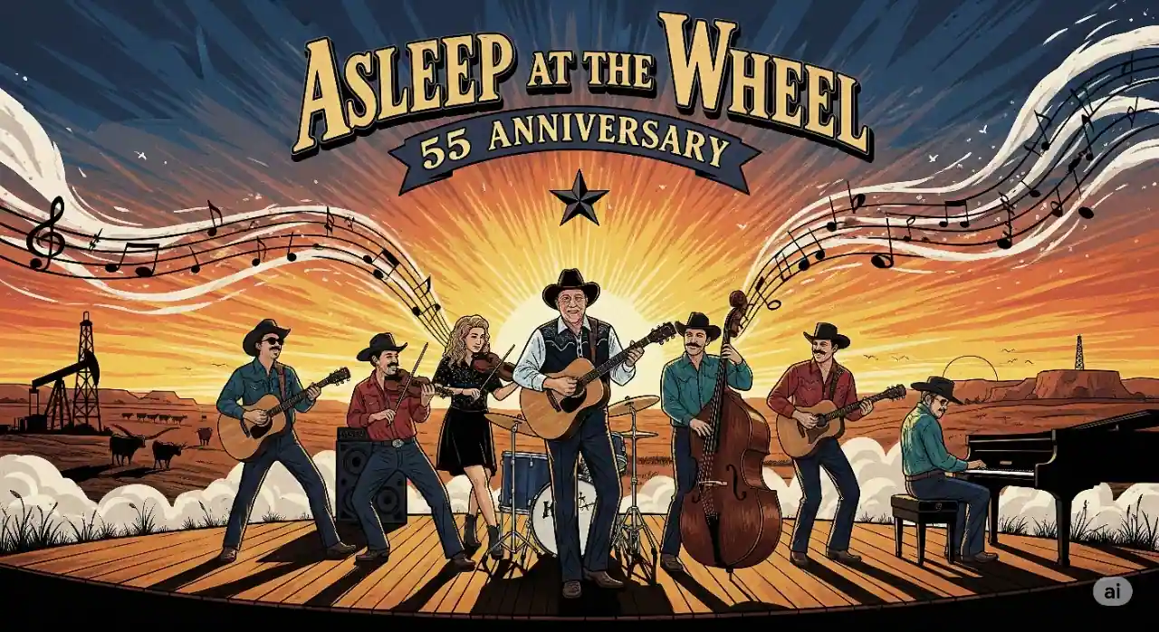 Asleep at the Wheel 55th anniversary performance in Texas.