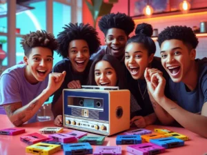 cassette, genz , ai image